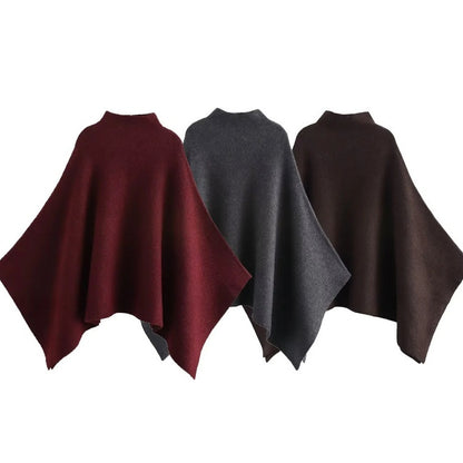 Asymmetric Knitted Cape