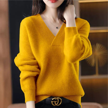 Collar Sweater Loose Slimming