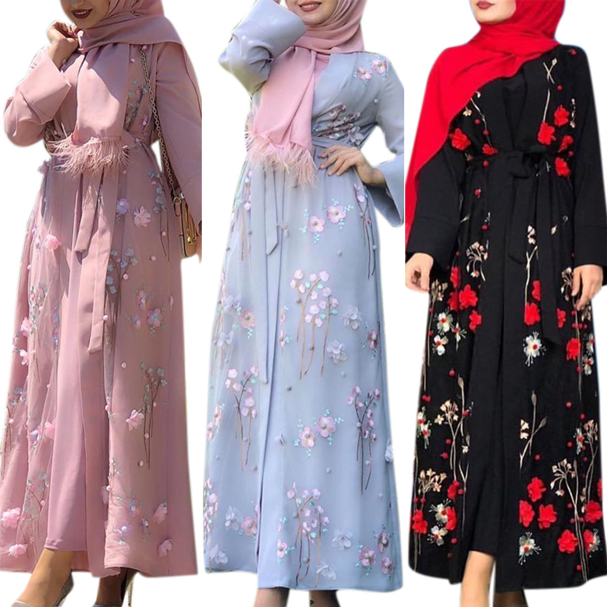 Ramadan rose design robes