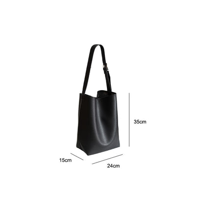 Large Simple Pattern Bucket Bag