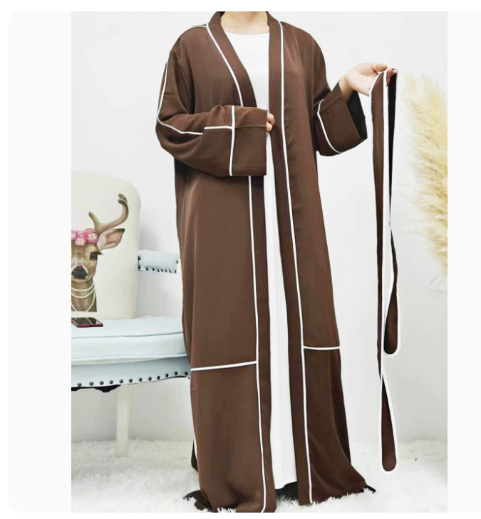 Ramadan Striped Cardigan Robe