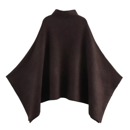 Asymmetric Knitted Cape