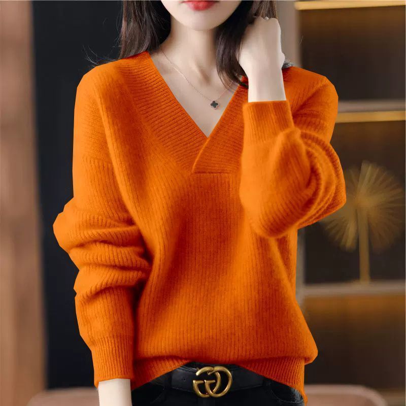 Collar Sweater Loose Slimming