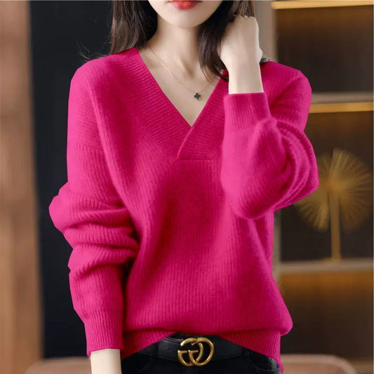 Collar Sweater Loose Slimming