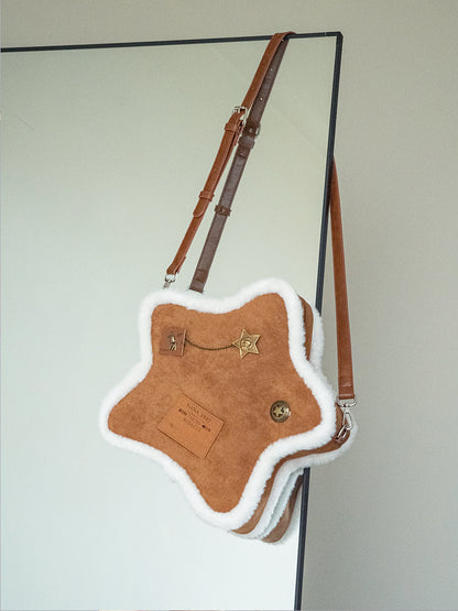 Star Furry Shoulder Bag