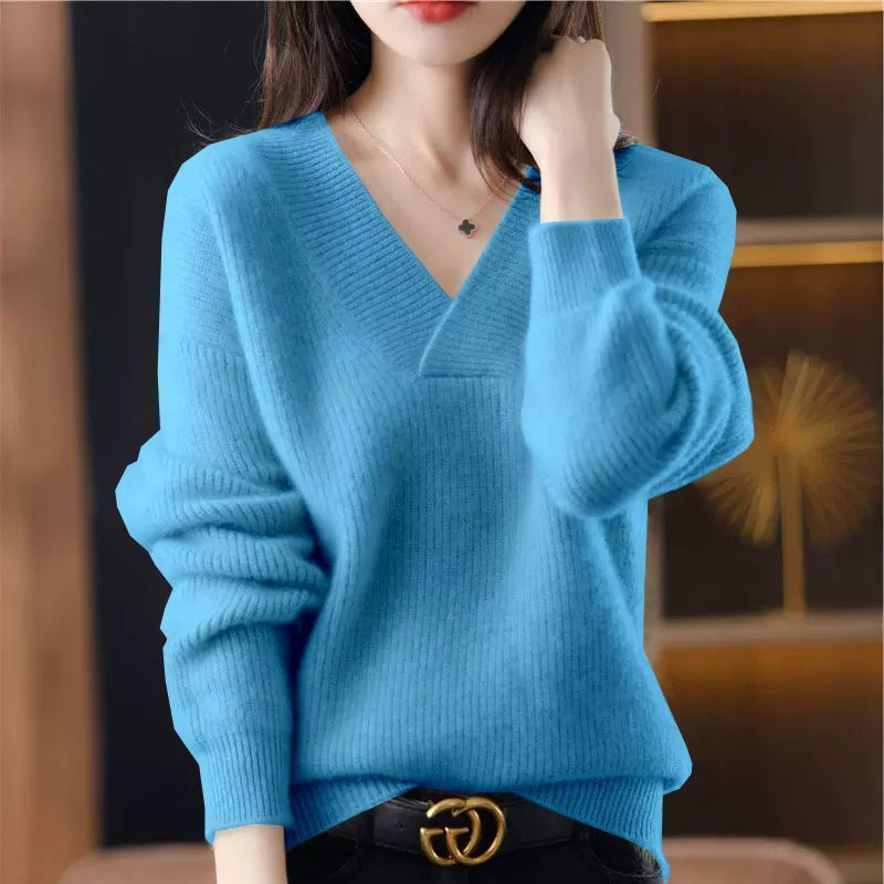 Collar Sweater Loose Slimming