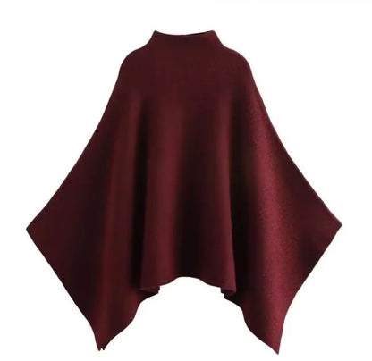 Asymmetric Knitted Cape