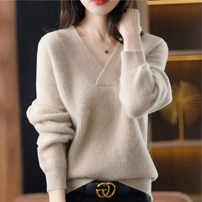 Collar Sweater Loose Slimming